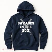 Savages In The Box Baseball Bats Hoodie thumb 0