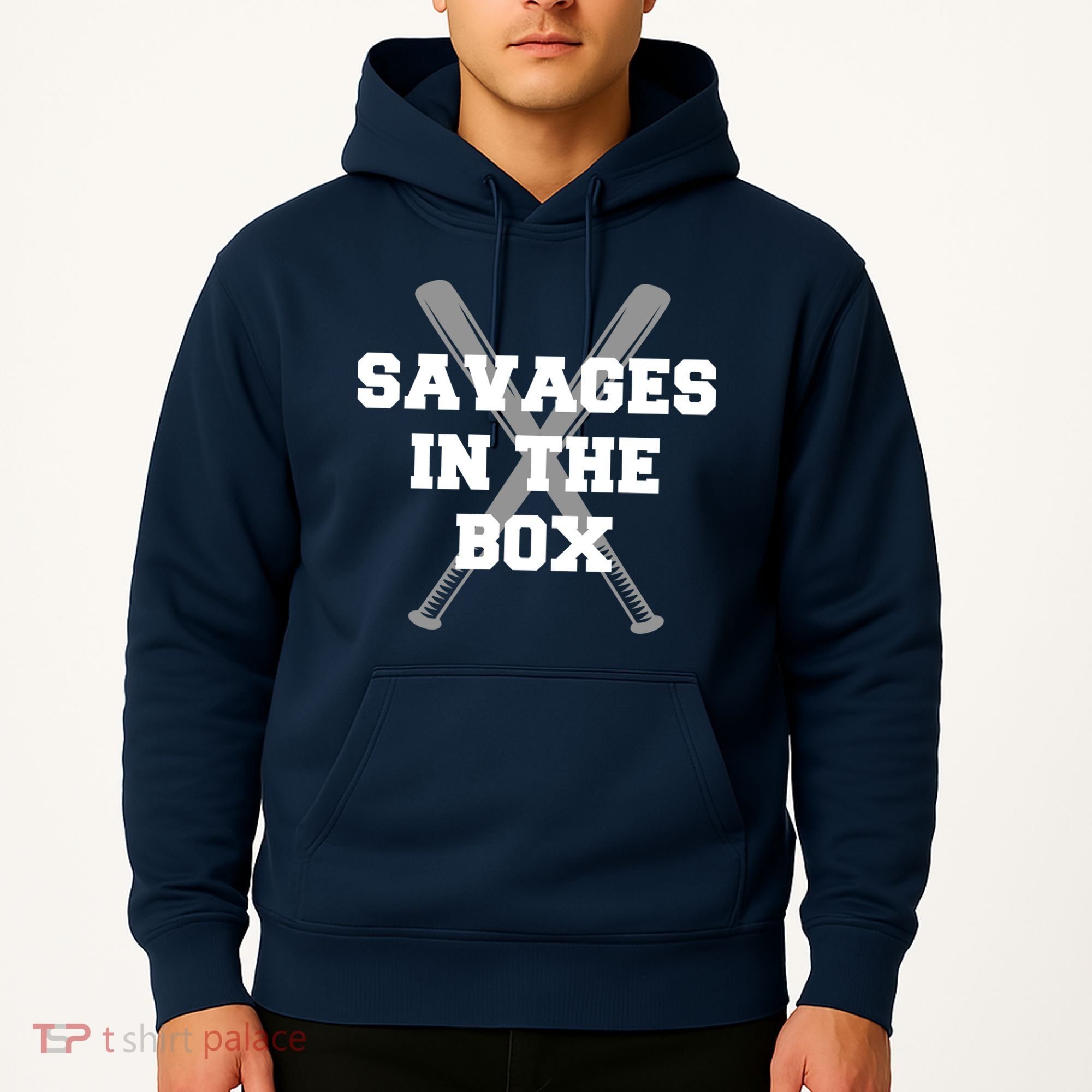Savages In The Box Baseball Bats Hoodie