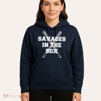 Savages In The Box Baseball Bats Hoodie thumb 5