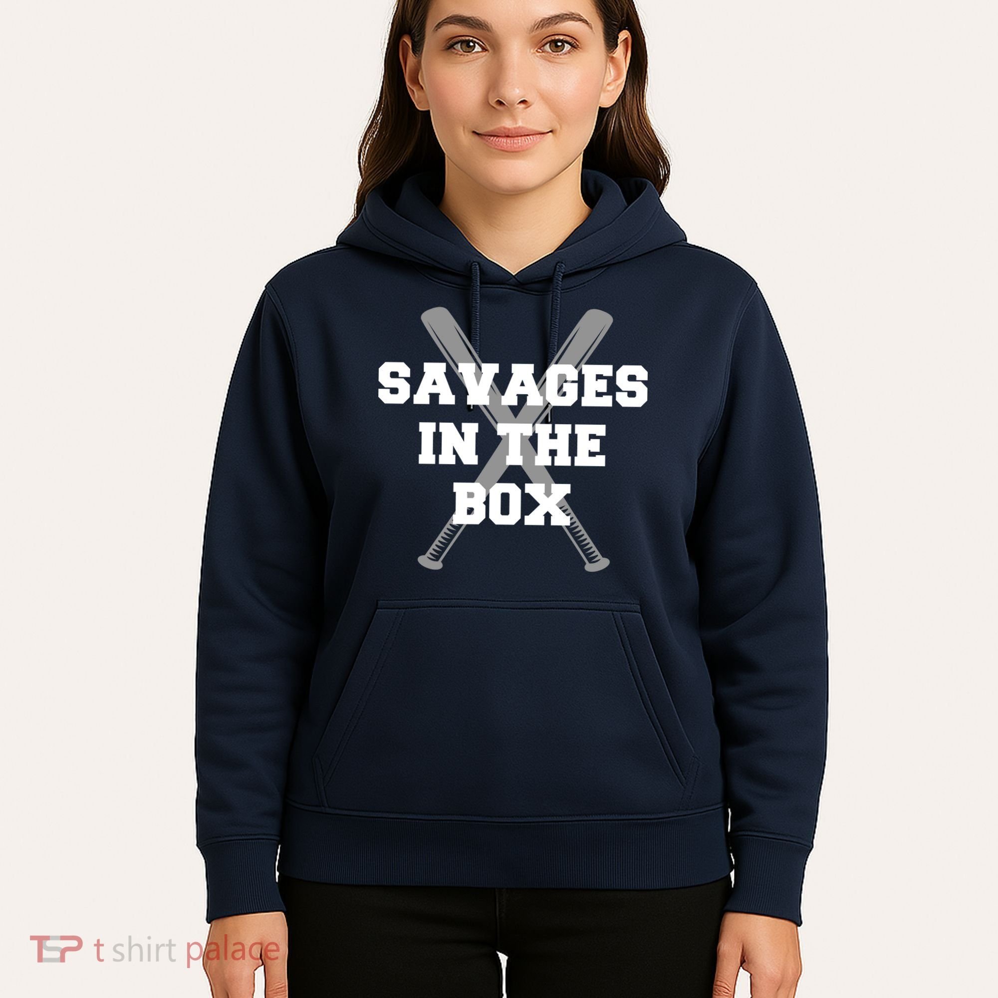 Savages In The Box Baseball Bats Hoodie
