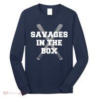 Savages In The Box Baseball Bats Long Sleeve Shirt thumb 0