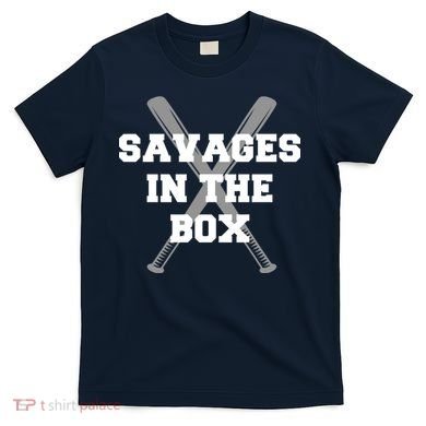 Savages In The Box Baseball Bats T-Shirt