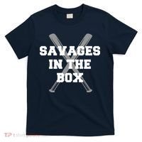 Savages In The Box Baseball Bats T-Shirt thumb 0