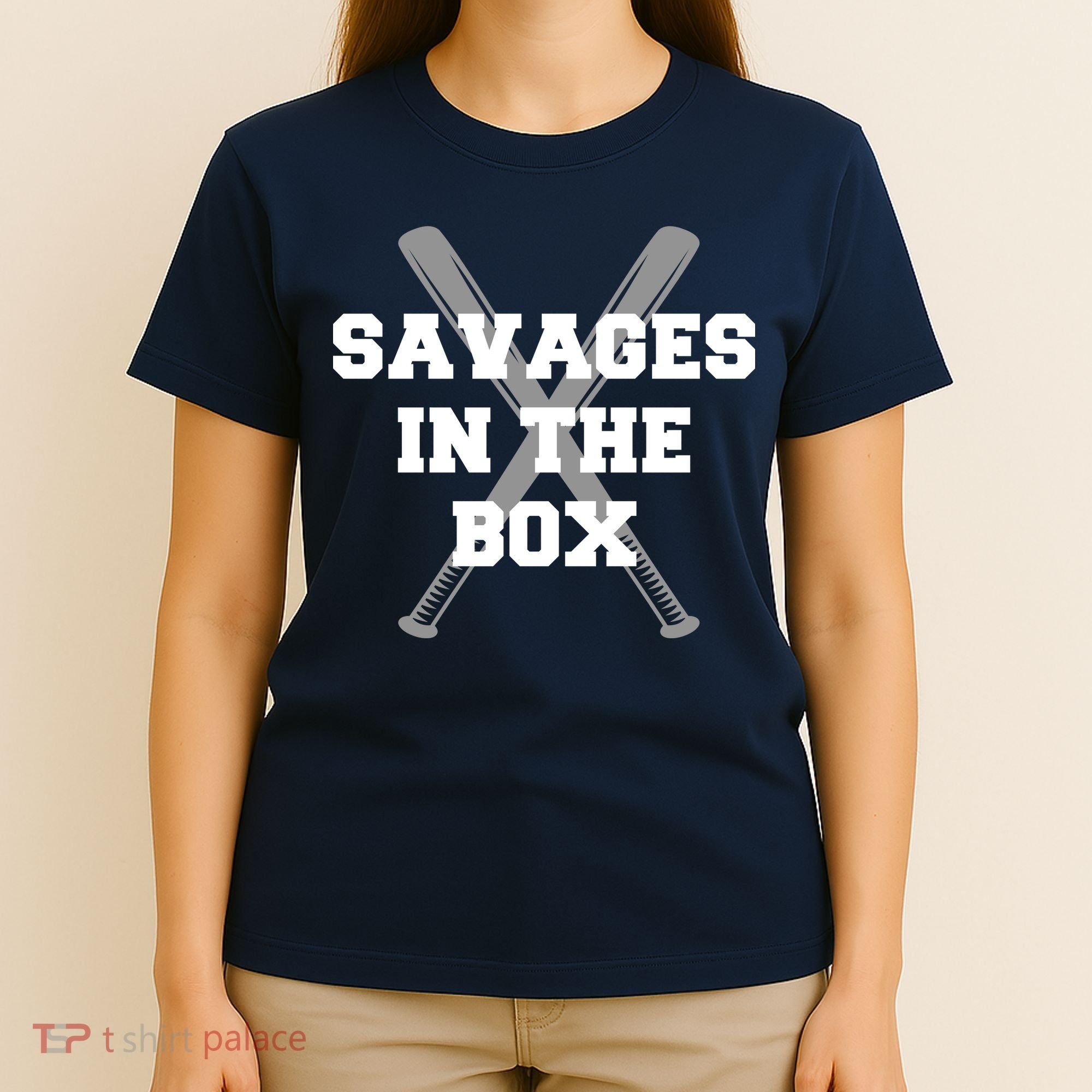 Savages In The Box Baseball Bats T-Shirt
