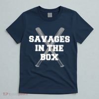 Savages In The Box Baseball Bats T-Shirt thumb 5