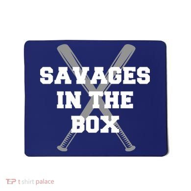 Savages In The Box Baseball Bats Mousepad