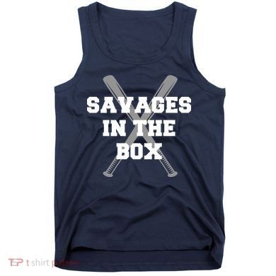 Savages In The Box Baseball Bats Tank Top