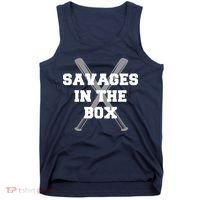 Savages In The Box Baseball Bats Tank Top thumb 0