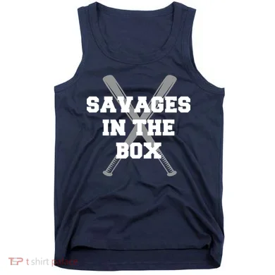 Savages In The Box Baseball Bats Tank Top