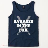 Savages In The Box Baseball Bats Tank Top thumb 2