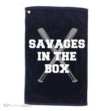 Savages In The Box Baseball Bats Golf Towel