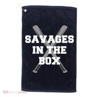 Savages In The Box Baseball Bats Golf Towel thumb 0