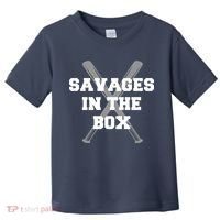 Savages In The Box Baseball Bats Toddler T-Shirt thumb 0