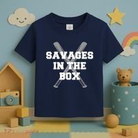 Savages In The Box Baseball Bats Toddler T-Shirt thumb 3