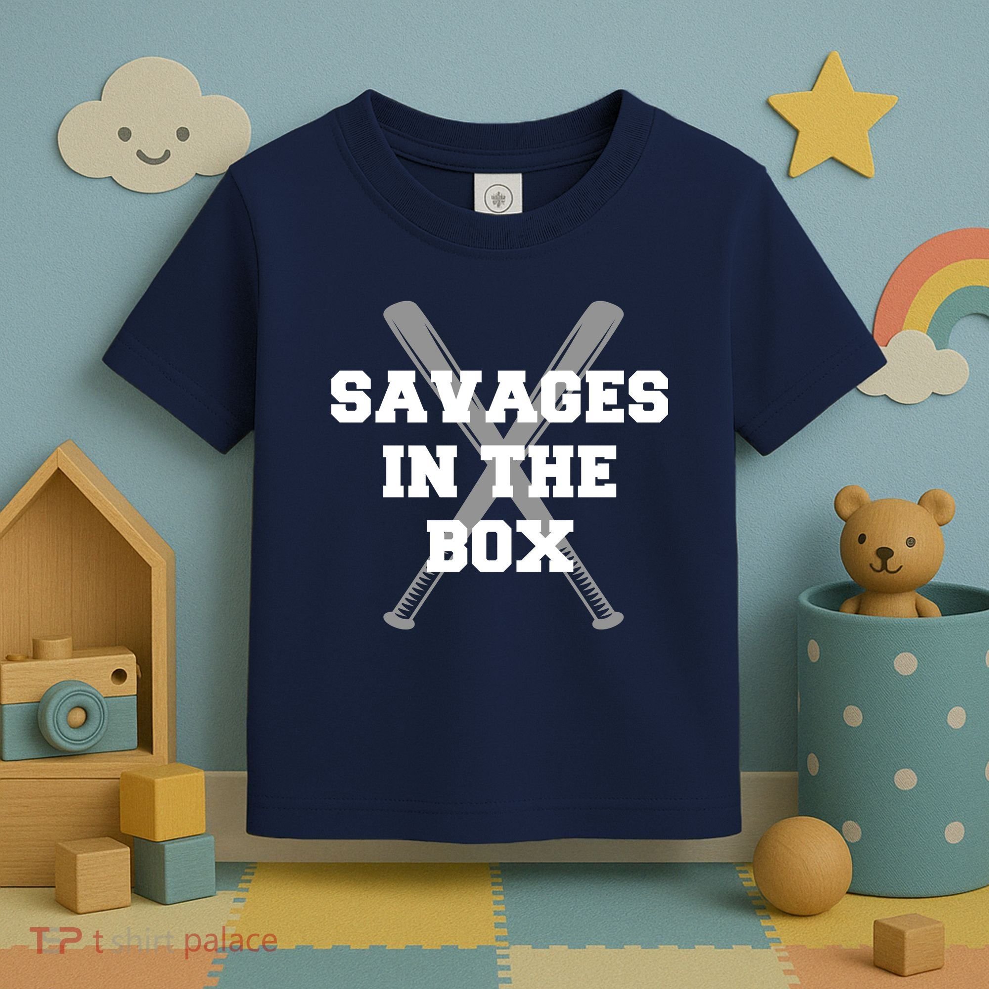 Savages In The Box Baseball Bats Toddler T-Shirt