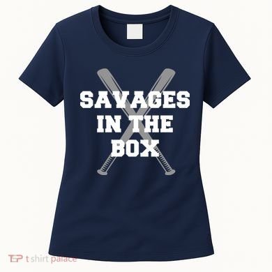 Savages In The Box Baseball Bats Women's T-Shirt