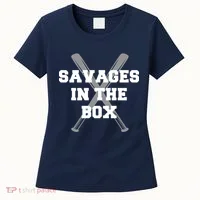 Savages In The Box Baseball Bats Women's T-Shirt thumb 0