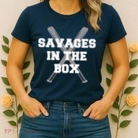 Savages In The Box Baseball Bats Women's T-Shirt thumb 2