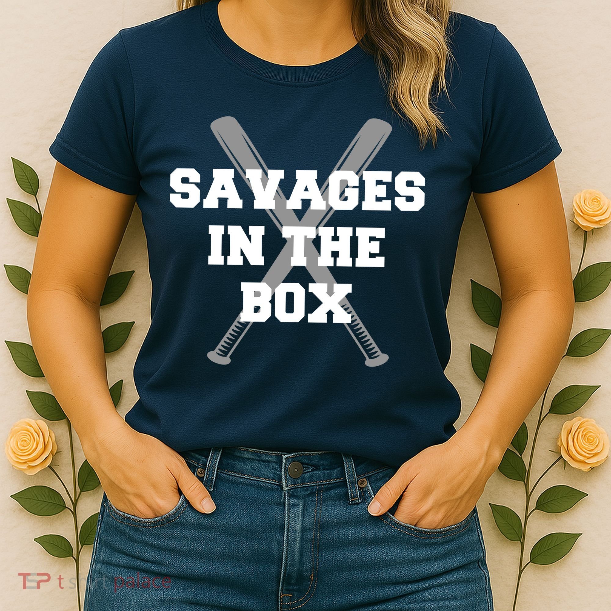 Savages In The Box Baseball Bats Women's T-Shirt
