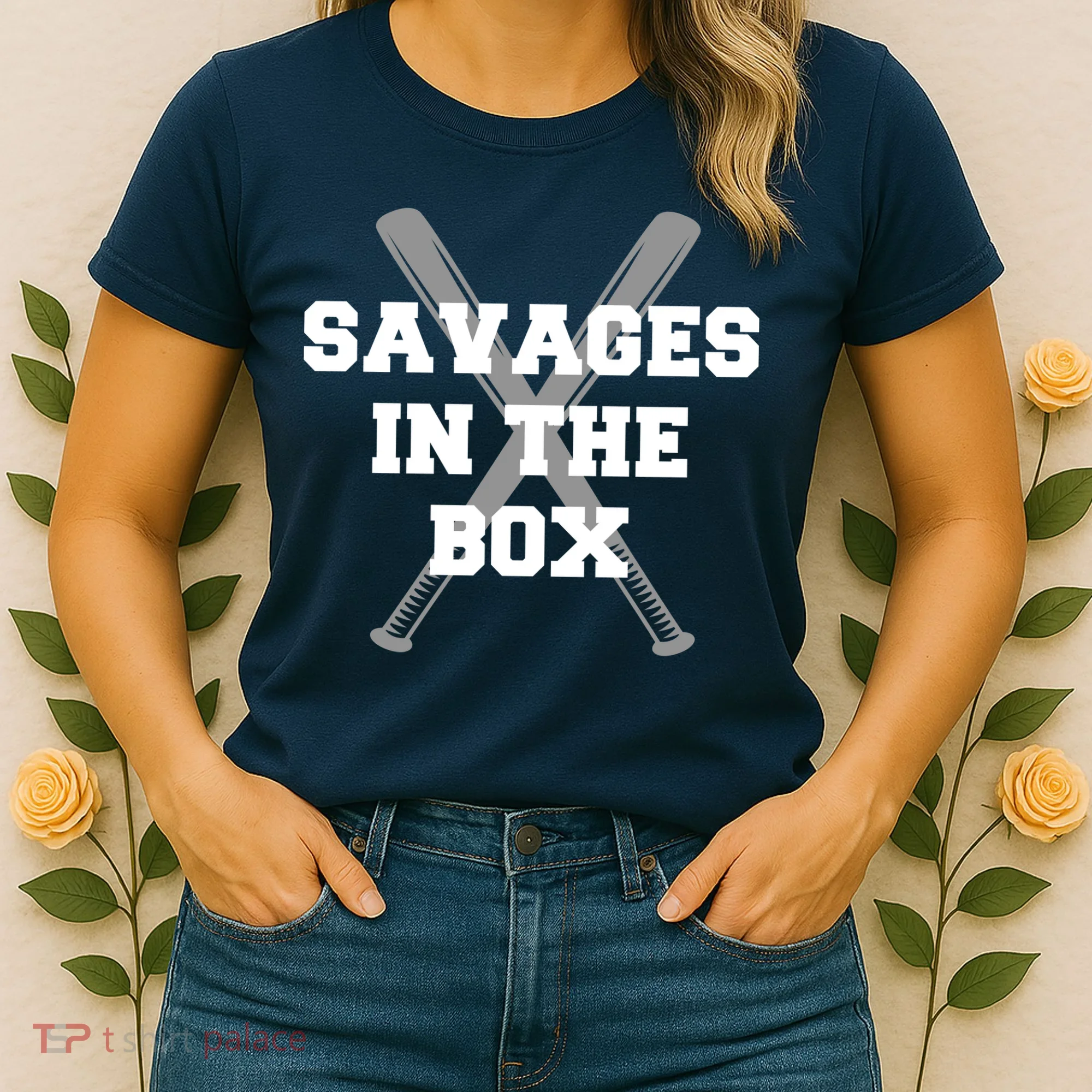 Savages In The Box Baseball Bats Women's T-Shirt