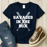 Savages In The Box Baseball Bats Women's T-Shirt thumb 3