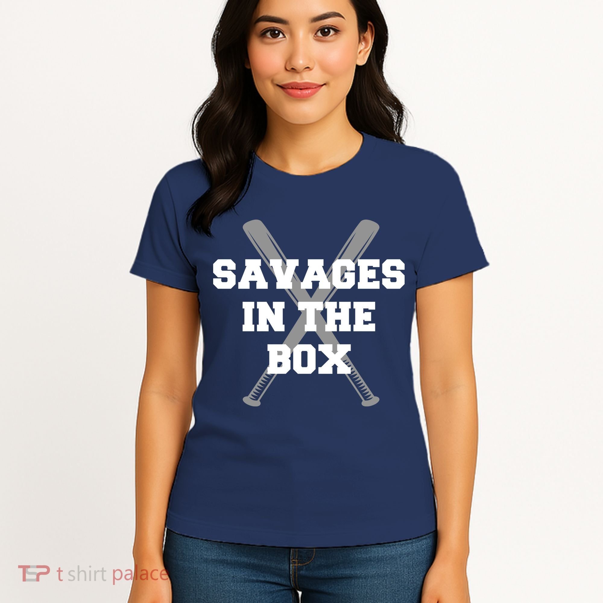 Savages In The Box Baseball Bats Women's T-Shirt
