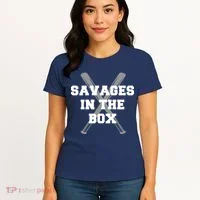 Savages In The Box Baseball Bats Women's T-Shirt thumb 4
