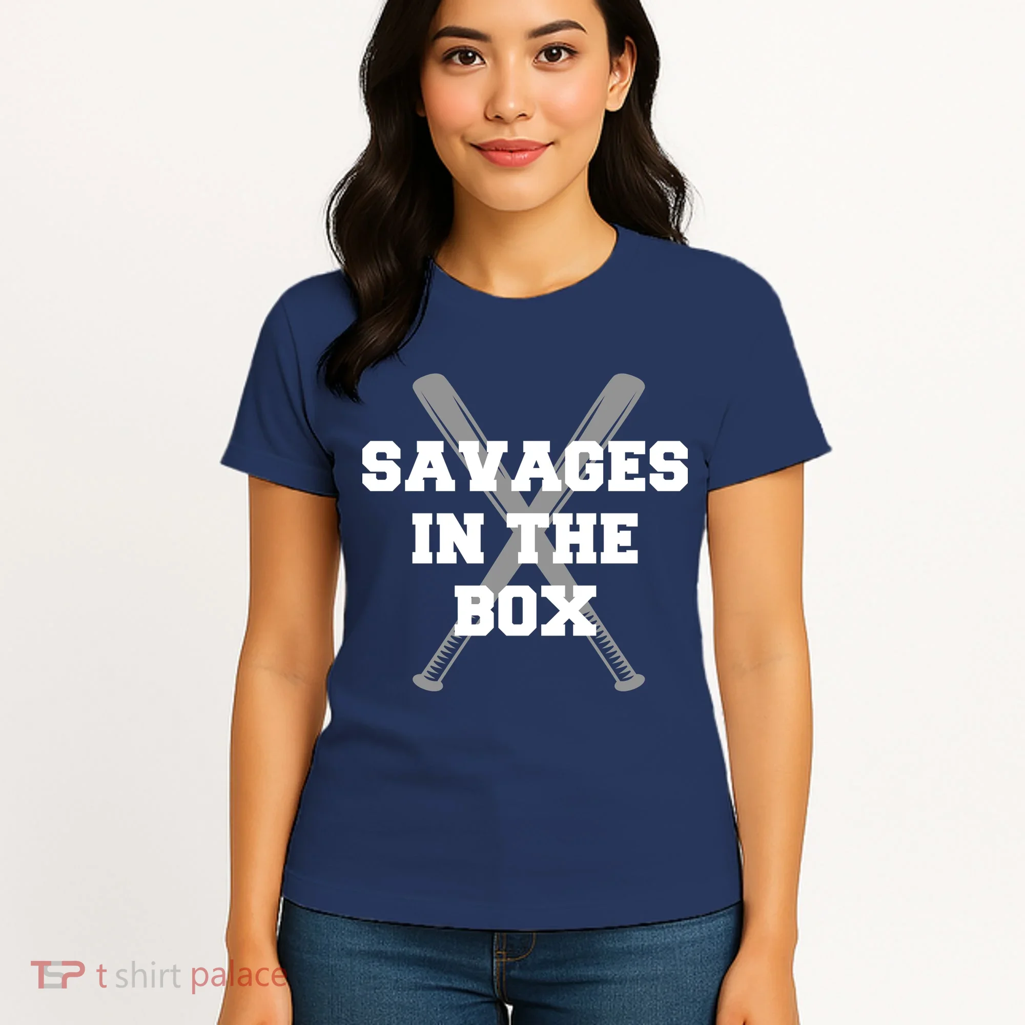 Savages In The Box Baseball Bats Women's T-Shirt