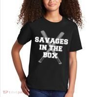 Savages In The Box Baseball Bats Kids T-Shirt thumb 2