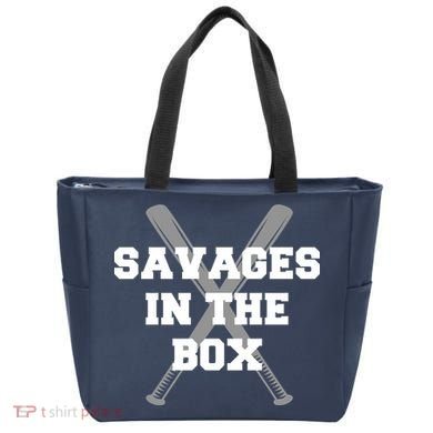 Savages In The Box Baseball Bats Tote Bag