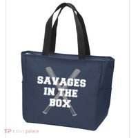 Savages In The Box Baseball Bats Tote Bag thumb 3