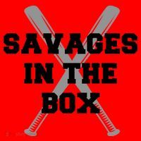 Savages In The Box Baseball Bats Santa Hat thumb 1