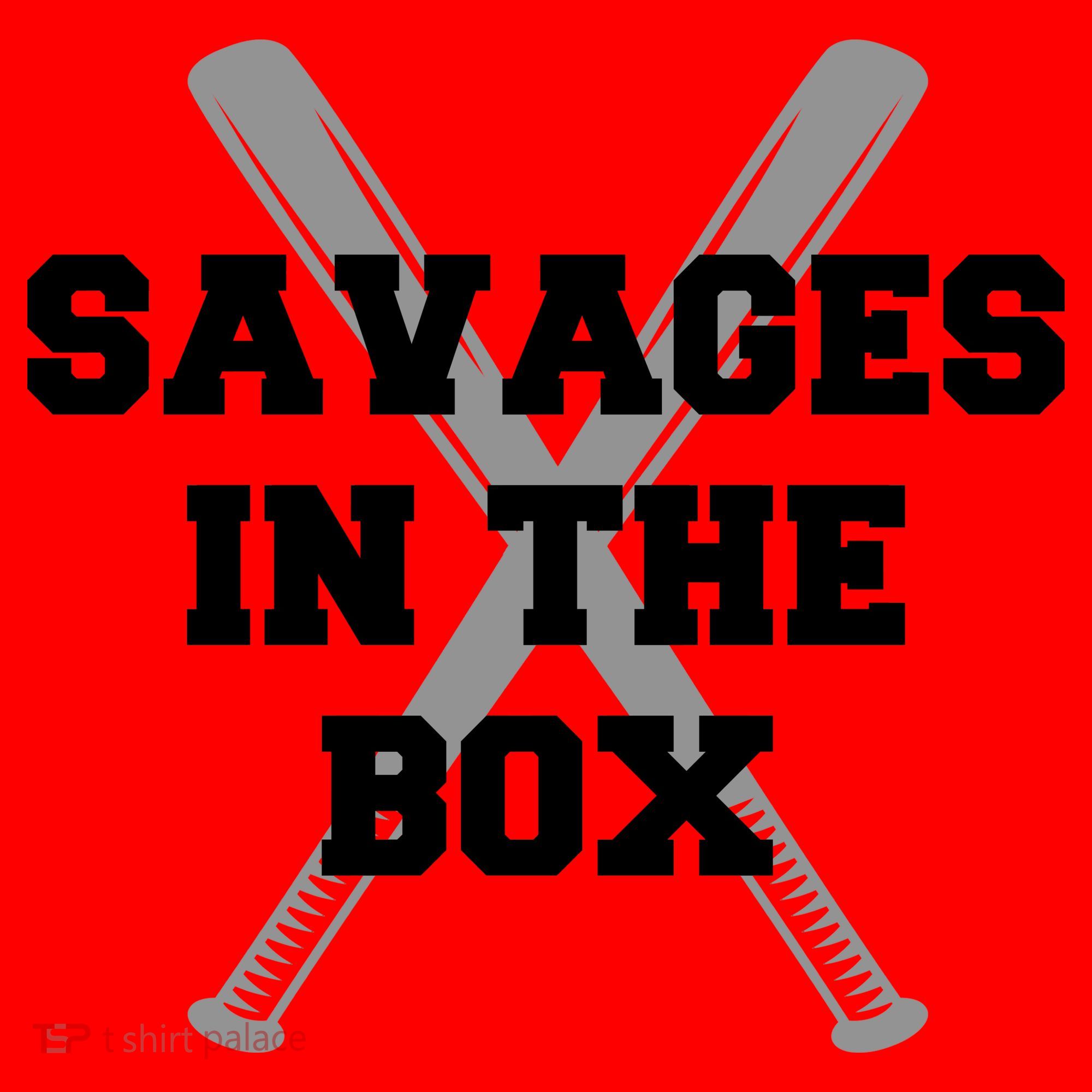 Savages In The Box Baseball Bats Santa Hat