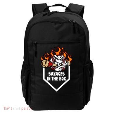 Savages In The Box Baseball Graphic Backpack
