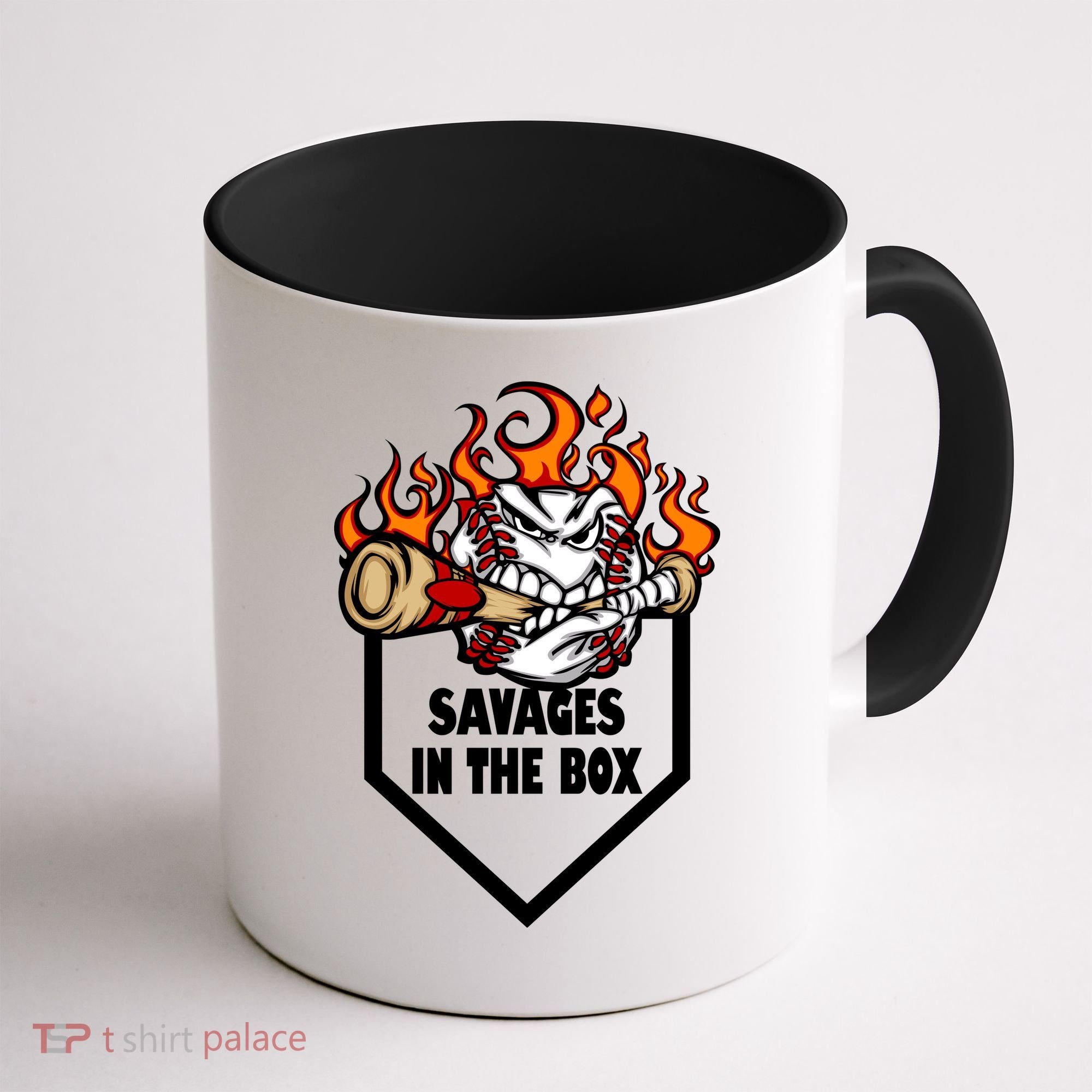 Savages In The Box Baseball Graphic Coffee Mug