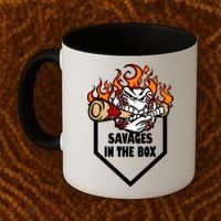 Savages In The Box Baseball Graphic Coffee Mug thumb 2