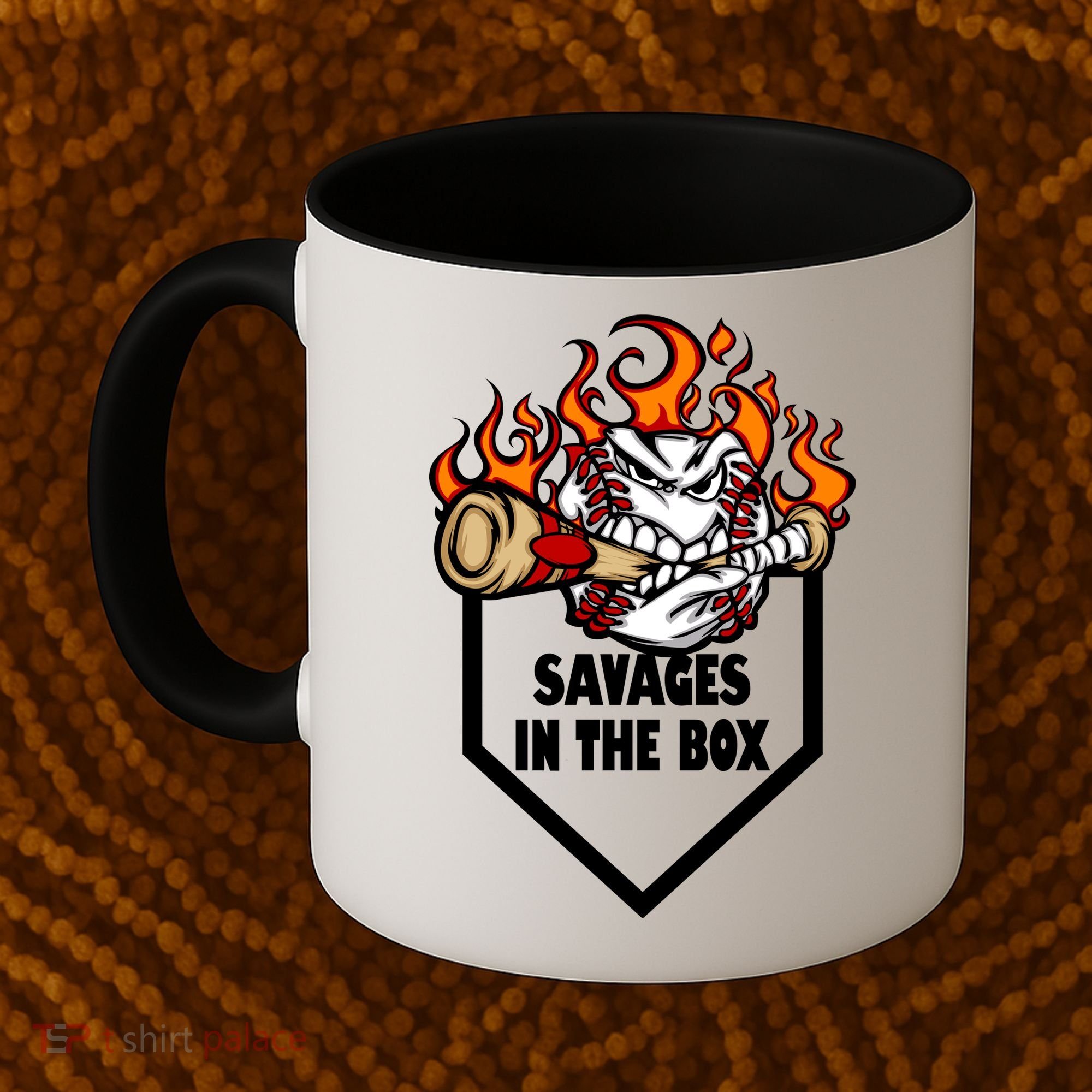 Savages In The Box Baseball Graphic Coffee Mug
