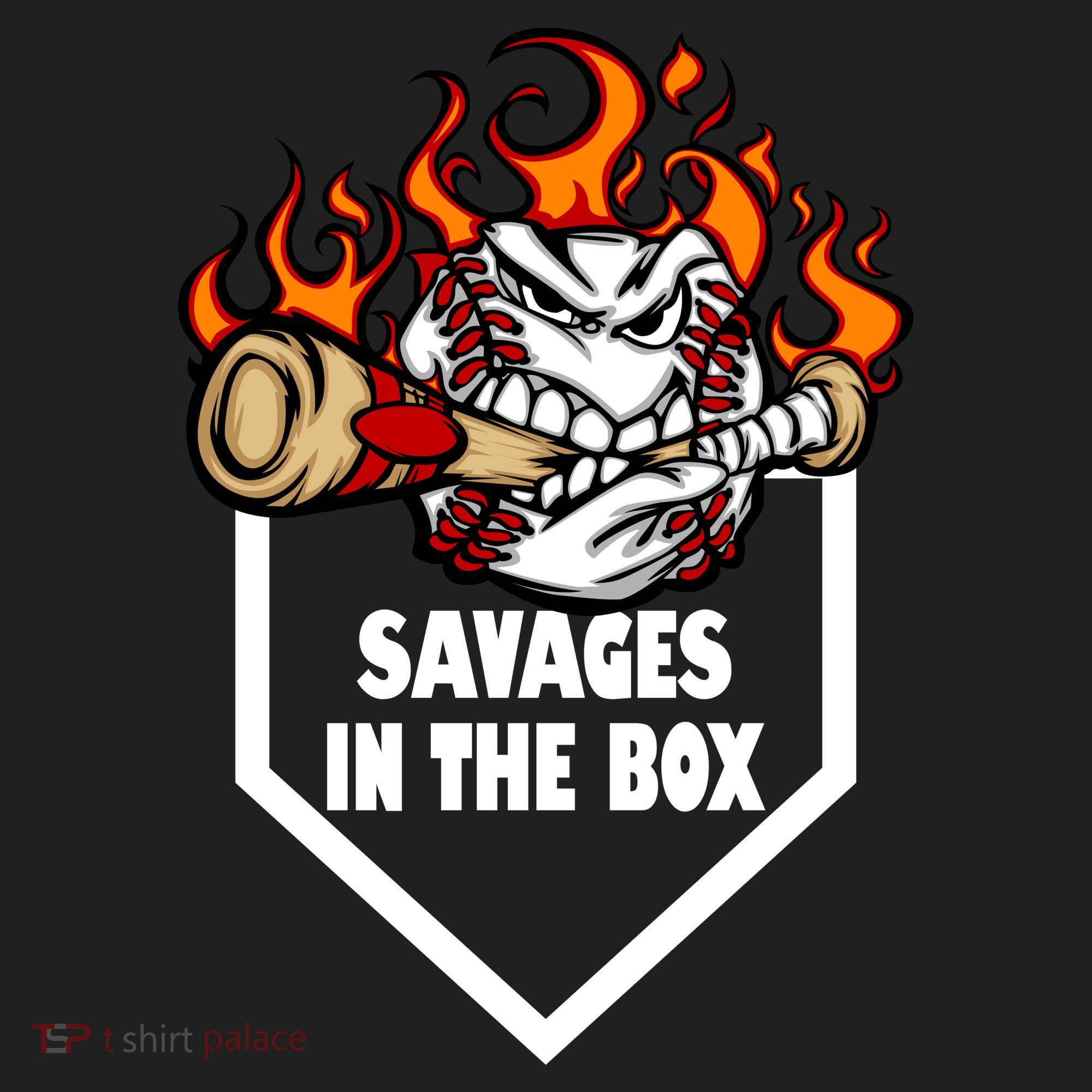 Savages In The Box Baseball Graphic Tumbler