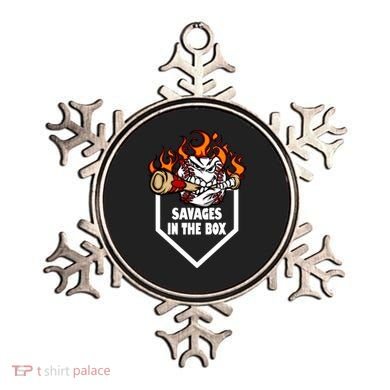 Savages In The Box Baseball Graphic Ornament