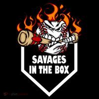 Savages In The Box Baseball Graphic Ornament thumb 1