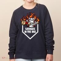 Savages In The Box Baseball Graphic Women's Sweatshirt thumb 0