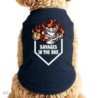 Savages In The Box Baseball Graphic Doggie Tank thumb 0