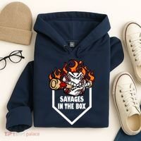 Savages In The Box Baseball Graphic Hoodie thumb 4