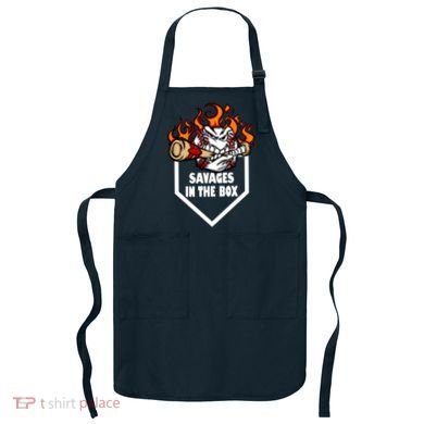 Savages In The Box Baseball Graphic Apron