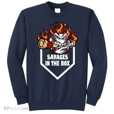 Savages In The Box Baseball Graphic Sweatshirt