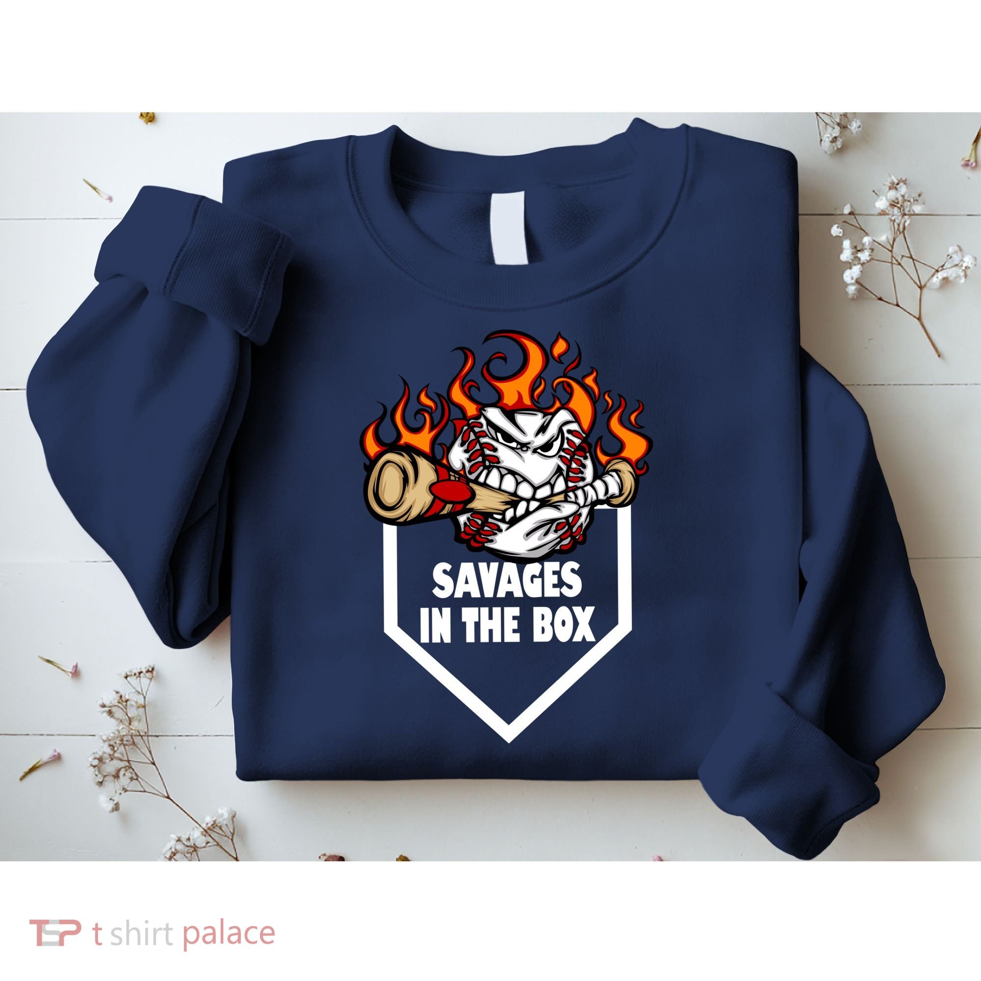 Savages In The Box Baseball Graphic Sweatshirt