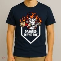 Savages In The Box Baseball Graphic T-Shirt thumb 3