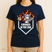 Savages In The Box Baseball Graphic T-Shirt thumb 4