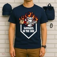 Savages In The Box Baseball Graphic T-Shirt thumb 6