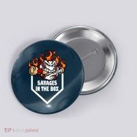 Savages In The Box Baseball Graphic Button thumb 0
